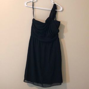 delia’s Black Chiffon One-Shoulder Dress